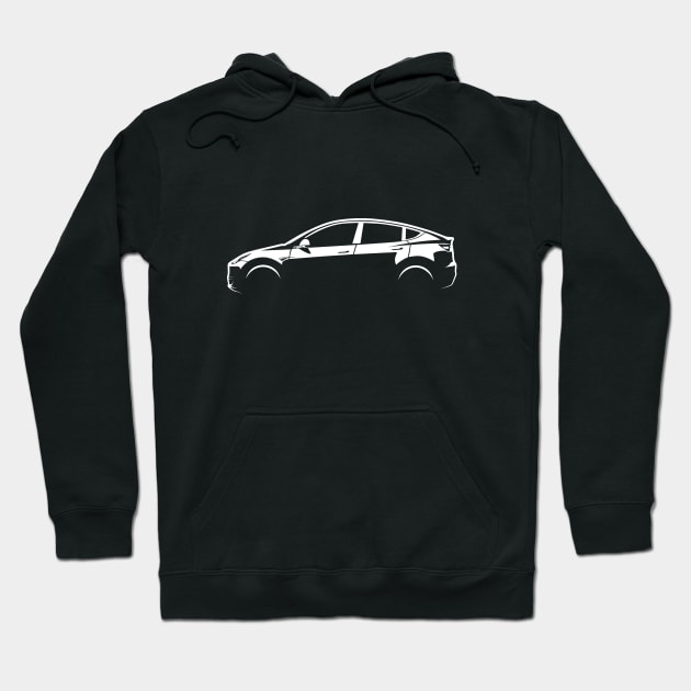 Tesla Y Hoodie by fourdsign